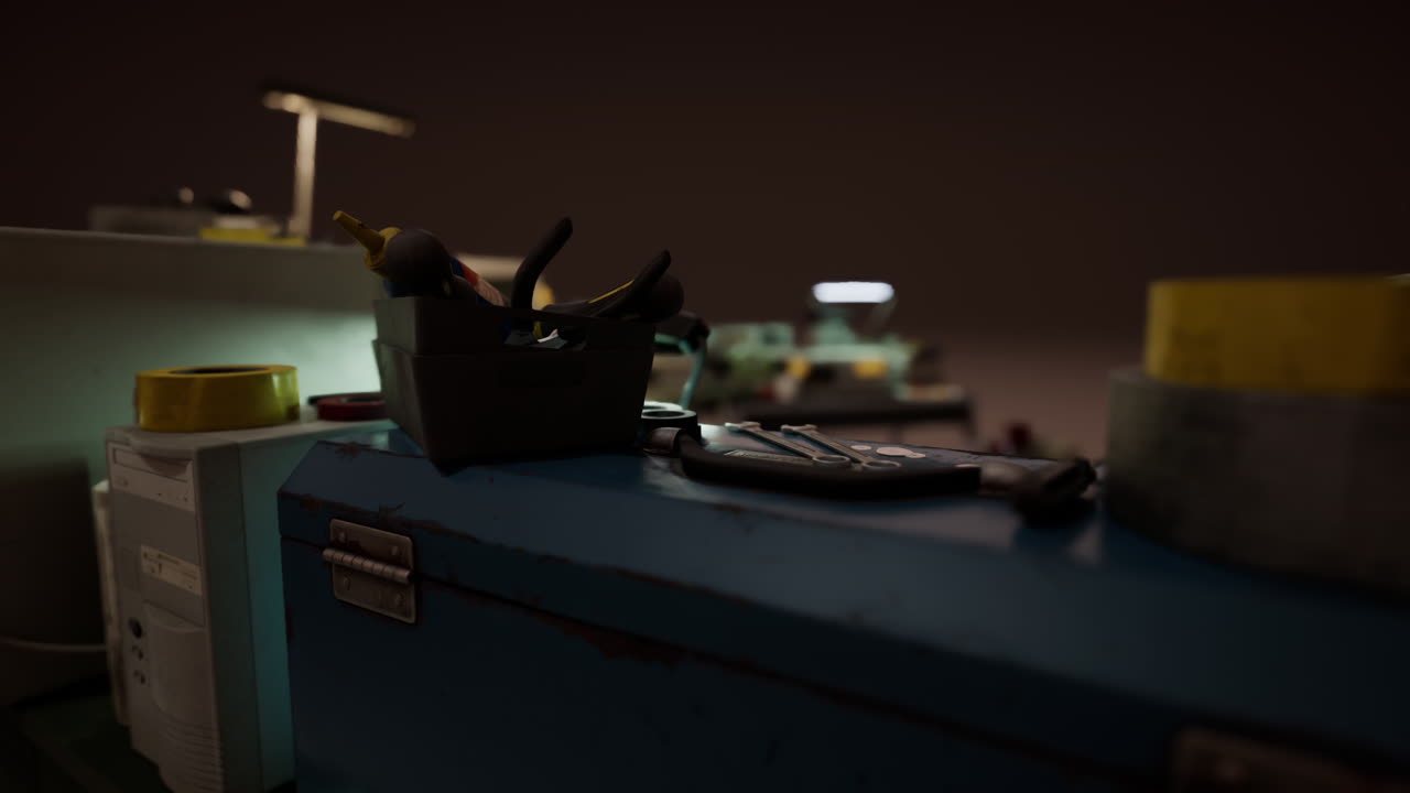 un tiro antiguo de tecnología obsoleta.