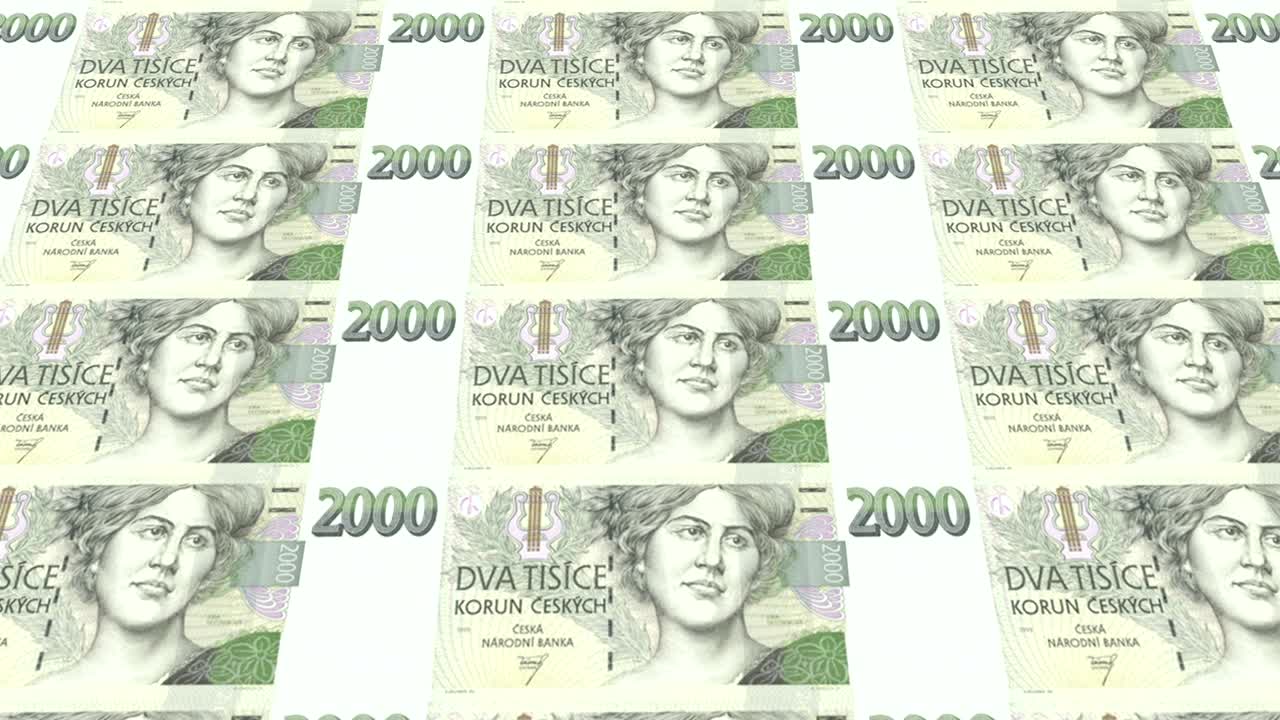 2천 체코 코로나 지폐, 현금, 루프