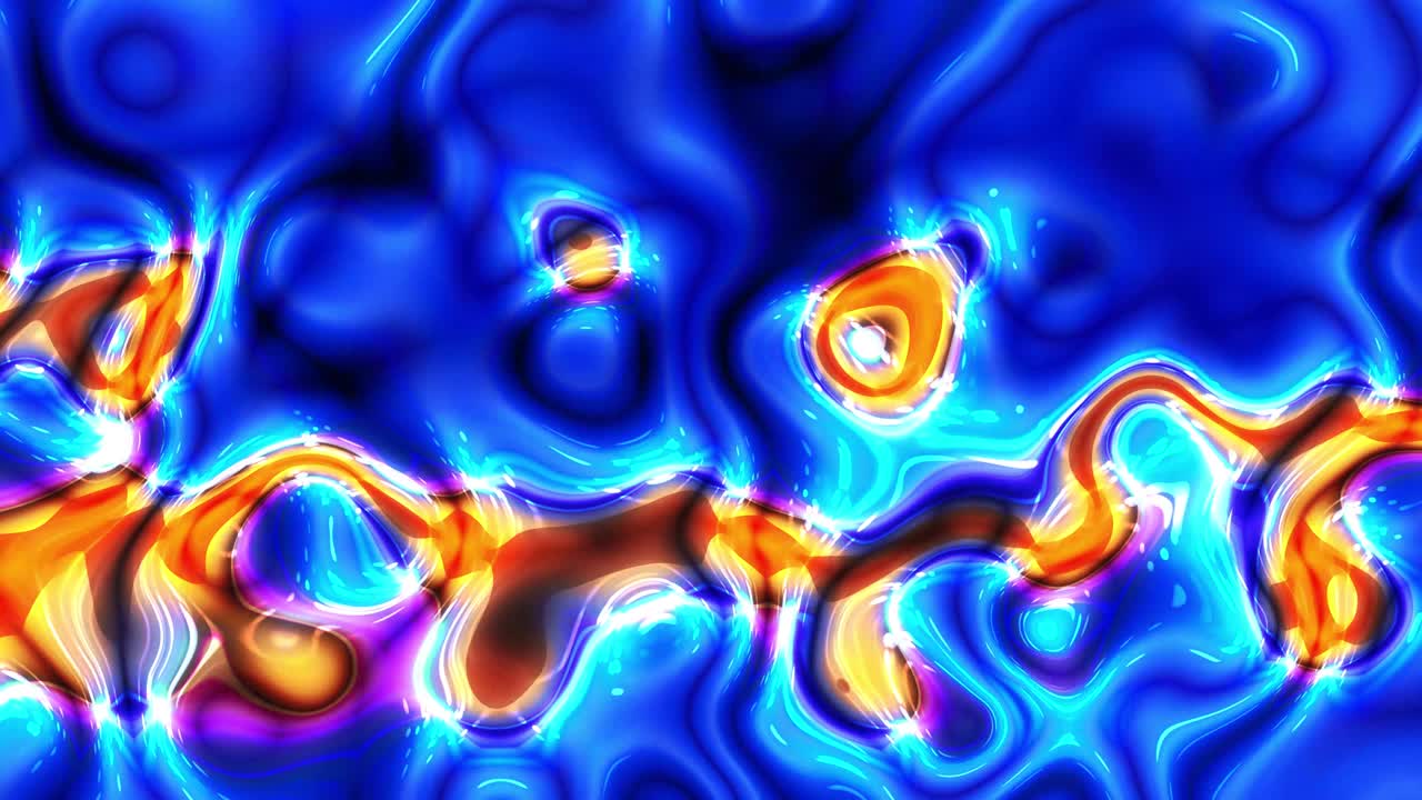 la onda líquida es una animación suave y colorida. el fondo de la animación digital ondulada es líquido.