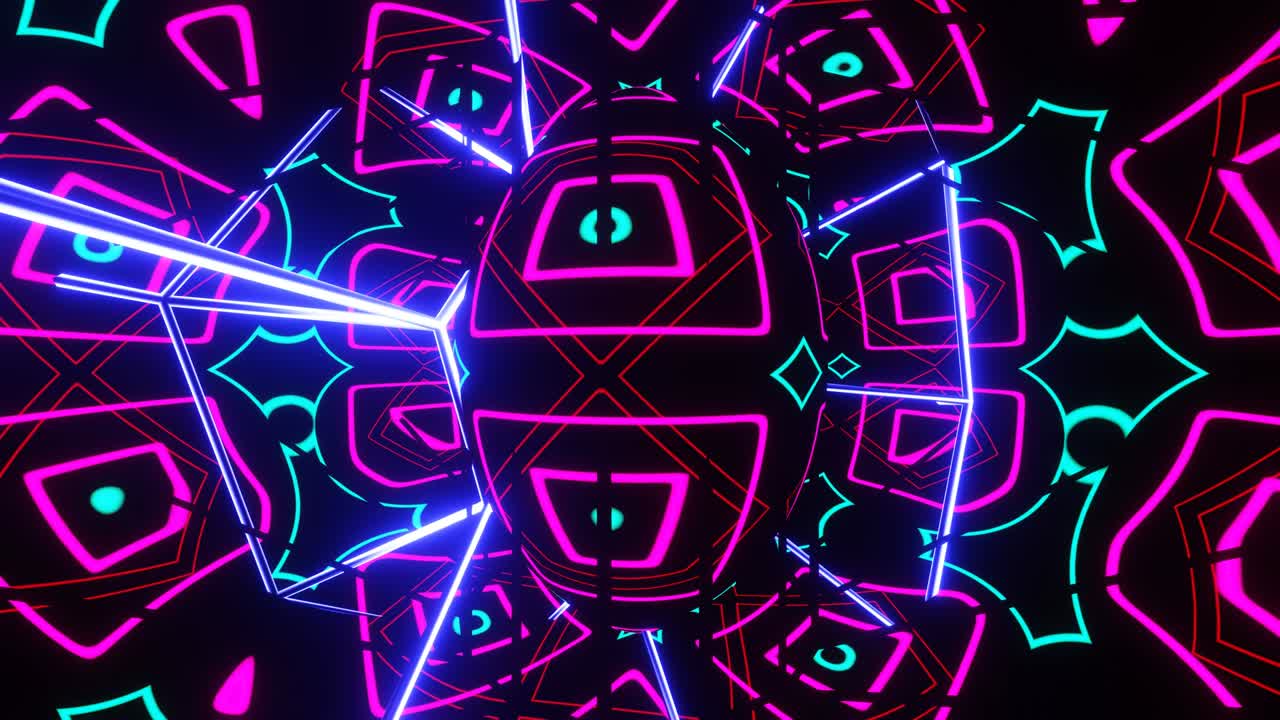 Loop VJ Carosello al neon per discoteche