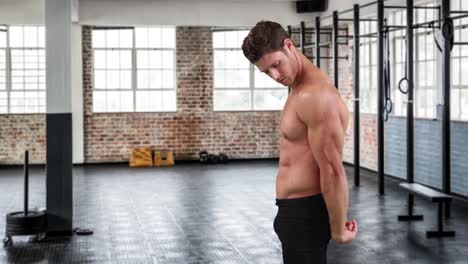 Bodybuilder-flexing-his-triceps-4k