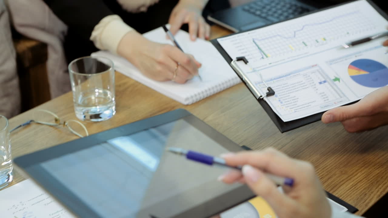 Business People Meeting. Corporate business team and manager in a meeting