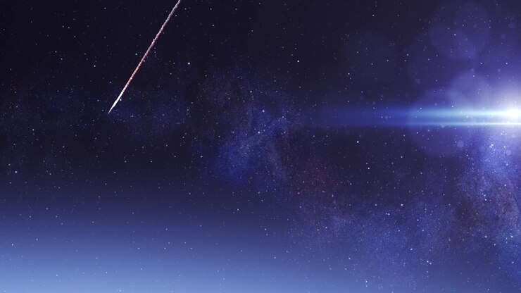 Meteor Shower Over Earth