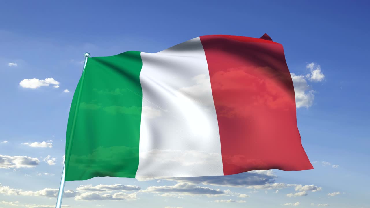 Bandiera dell'Italia (in loop)