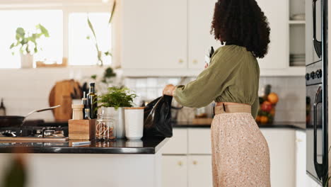 woman preparing a meal in a modern kitchen