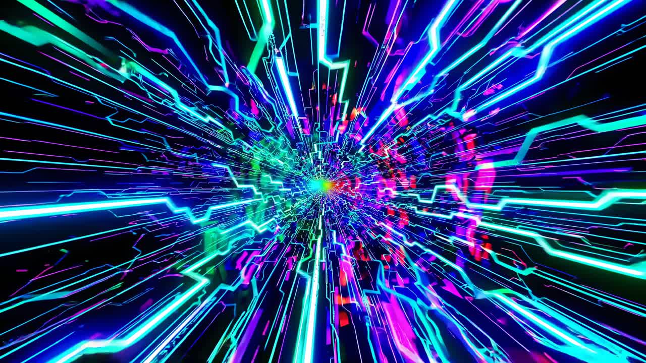 el túnel cyberpunk abstracto