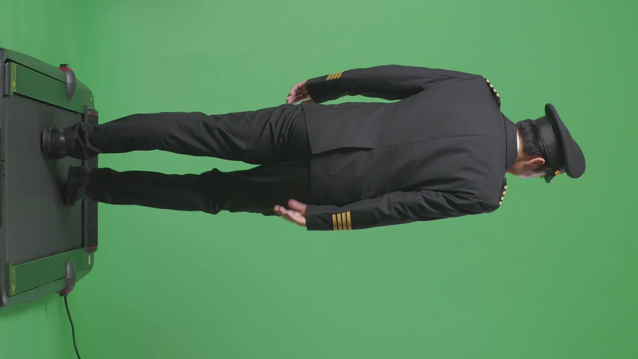 트레드밀에 있는 조종사