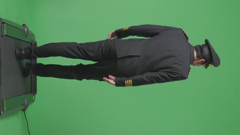 트레드밀에 있는 조종사
