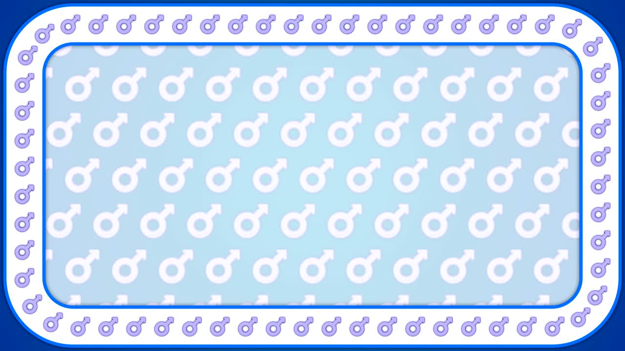 성별 화성 남성 파란색 배경 직사각형 프레임