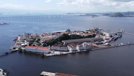 distrito del centro de río de janeiro, brasil. paisaje aéreo del punto de referencia del centro de la ciudad. vista panorámica de la atracción histórica de la ciudad, río de enero, brasil.