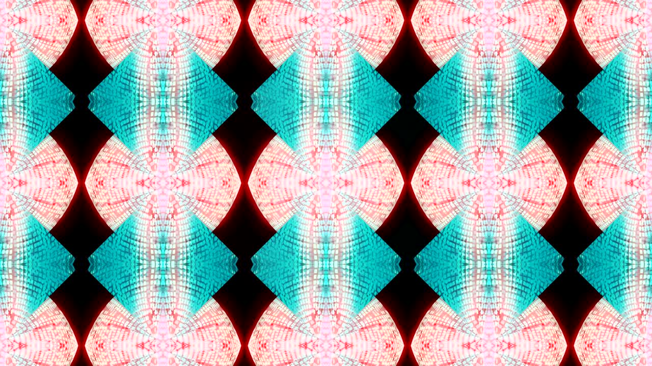 kaleidoscopio en movimiento. gráficos en movimiento de 4k