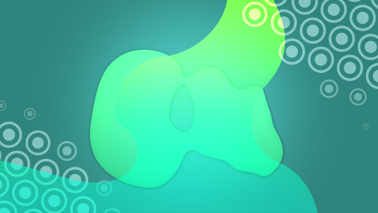 Corporate style with green liquid pattern