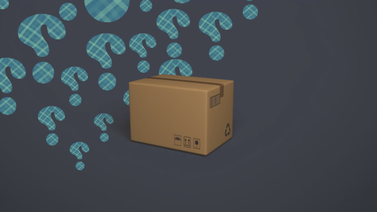 질문표 위에 있는 박스의 애니메이션