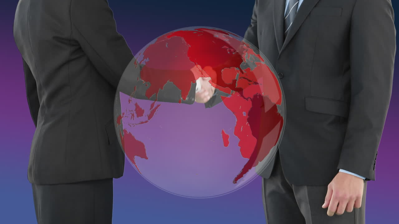 기업 협정에서 손을 흔드는 것