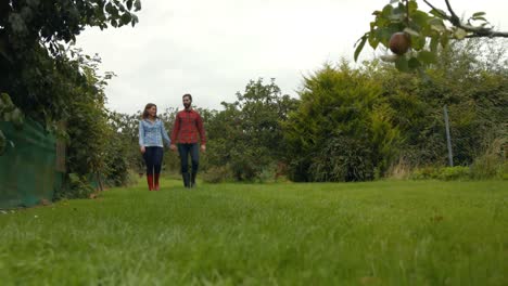 Pareja-Feliz-Caminando-Juntos