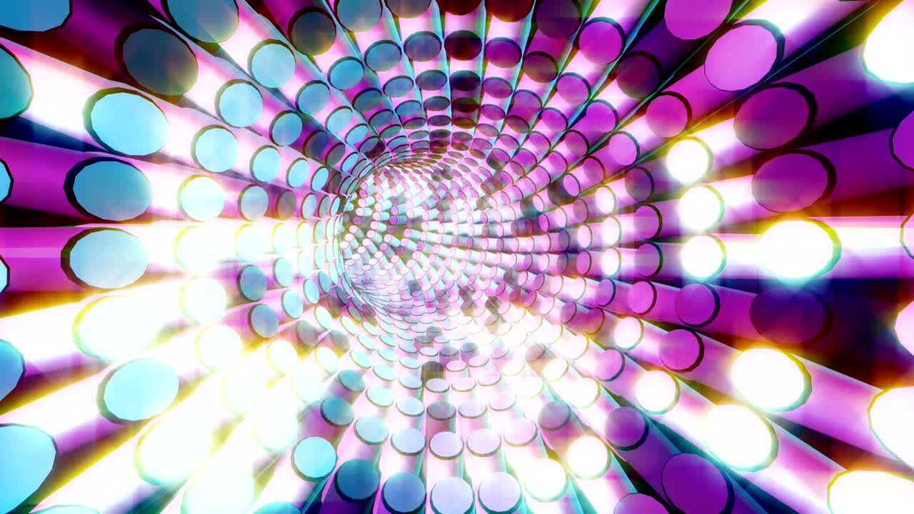 tunnel luminoso lampeggiante