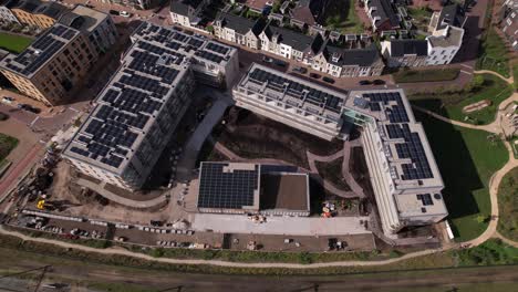 top down approach of ubuntuplein contemporary community complex seen from above