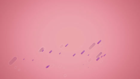 animación de rastros de luz púrpura sobre un fondo rosa oscuro