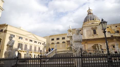 piazza del gesù, naples, italy