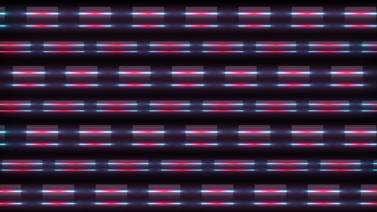 Abstract Neon Light Pattern