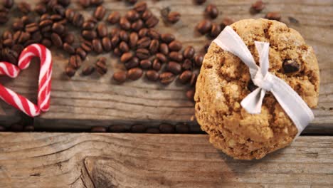 cookies arranged on wooden table 4k