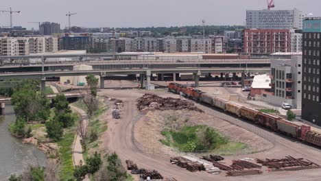 escena de transporte desde denver, ee.uu.
