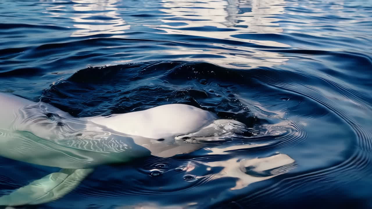Beluga Whale in Arctic Waters