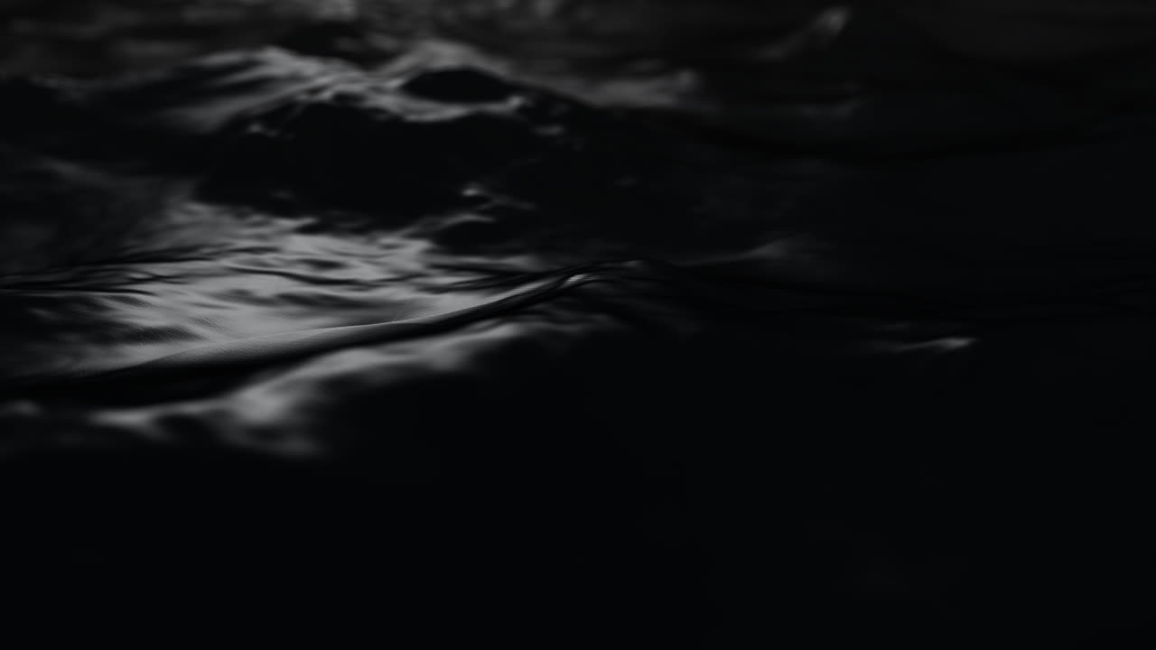 Black Glossy Ocean Waves Seamless Loop 4K Background