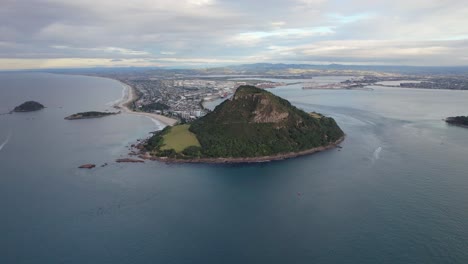 aerial view of mount maunganui, new zealand