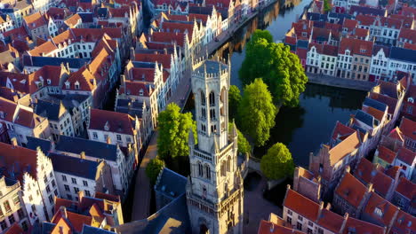 aerial view of gent, belgium