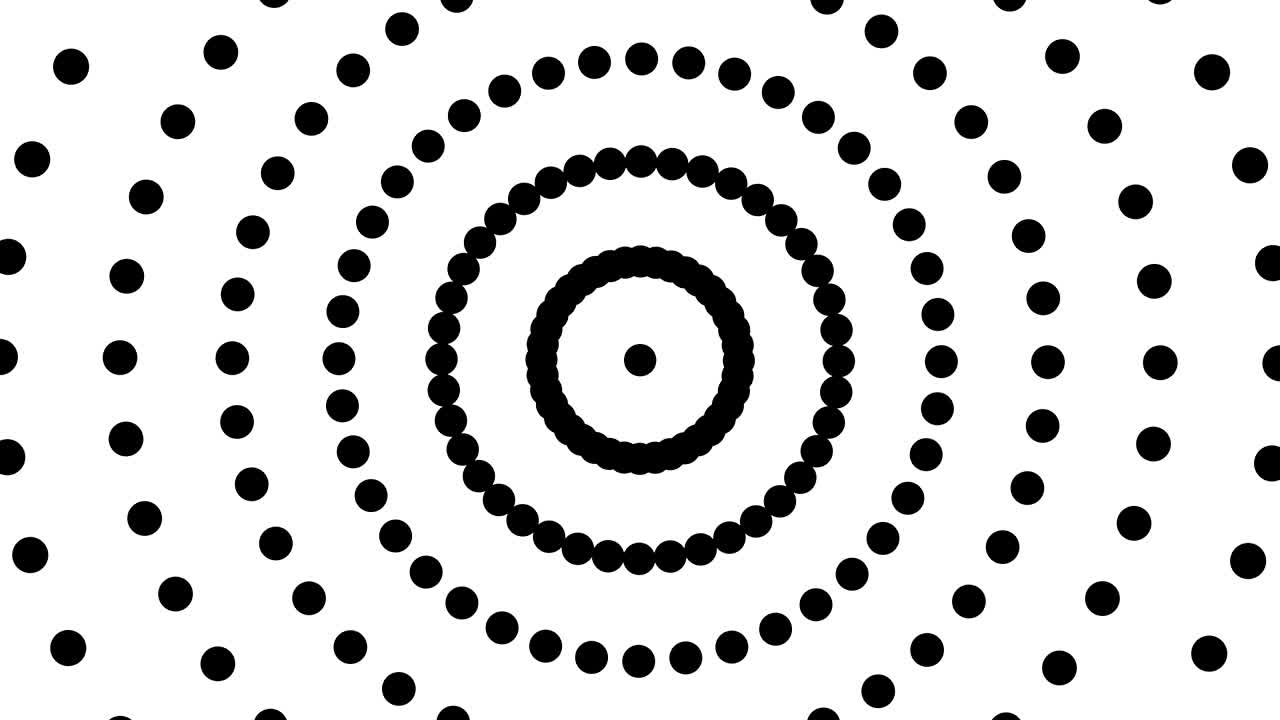 abstracto patrón circular blanco está girando, telón de fondo de discoteca, señalización de información de comunicaciones, óptica