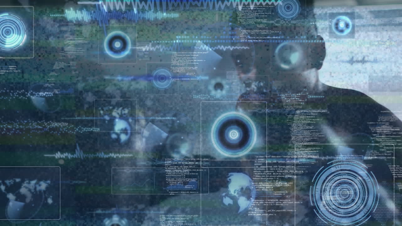 데이터 프로세싱의 애니메이션 오버 맨 박싱