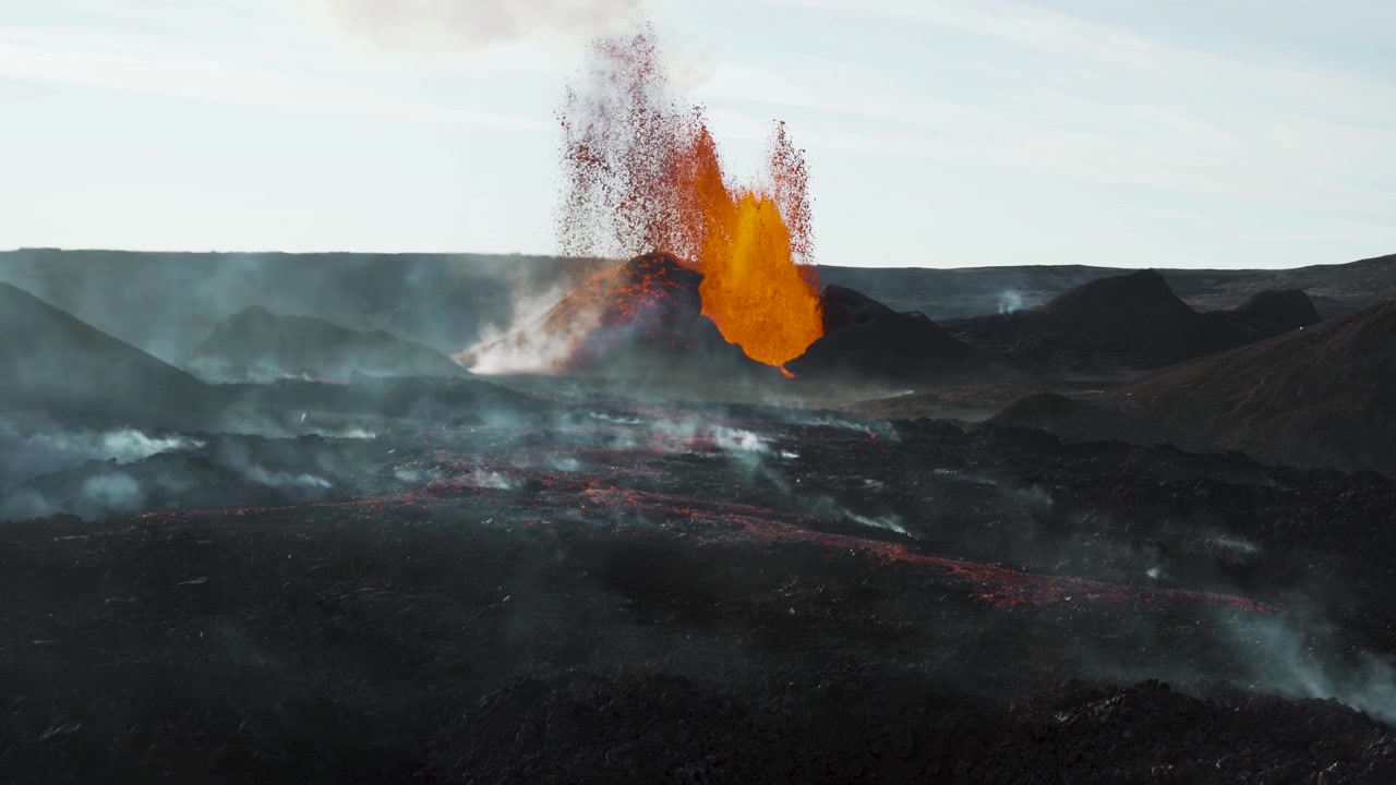 Fagradalsfjall volcano in South West Iceland