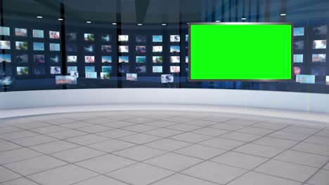 fondo de estudio de noticias virtuales en 3d, bucle