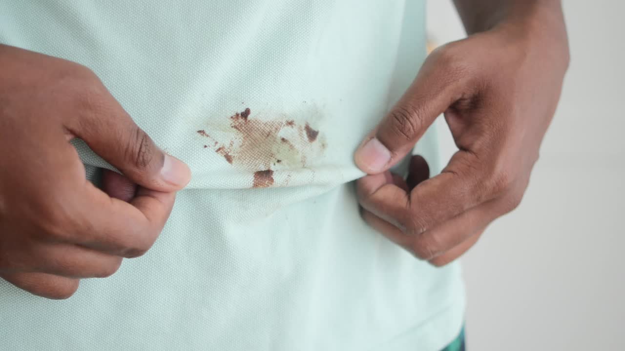 Stain on a shirt