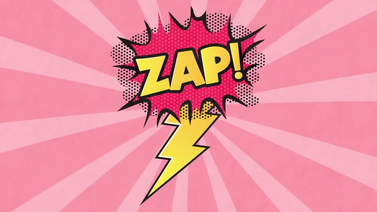 글과 구름과 함께 5 개의 만화 옵션의 애니메이션