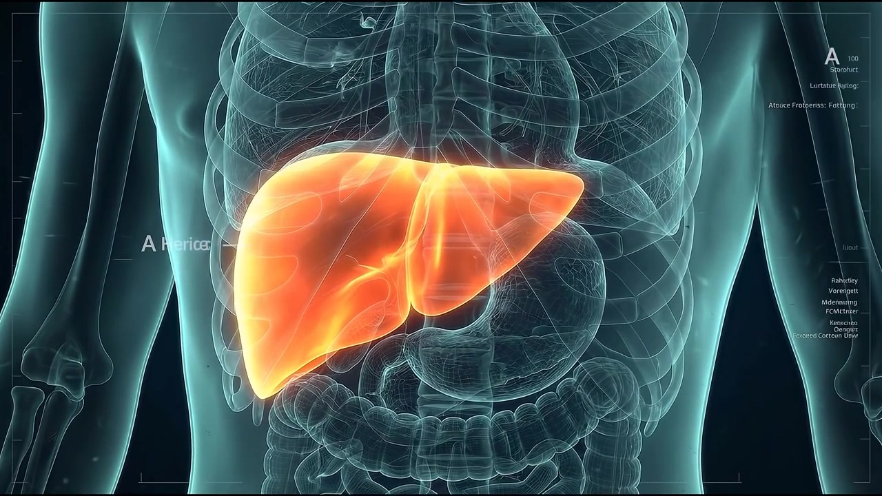 3D Medical Animation of Human Liver Anatomy