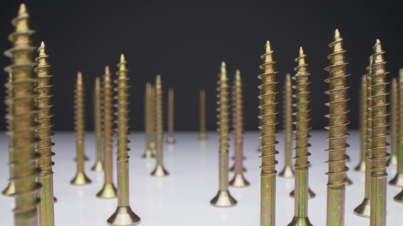 súper primer plano de tornillos