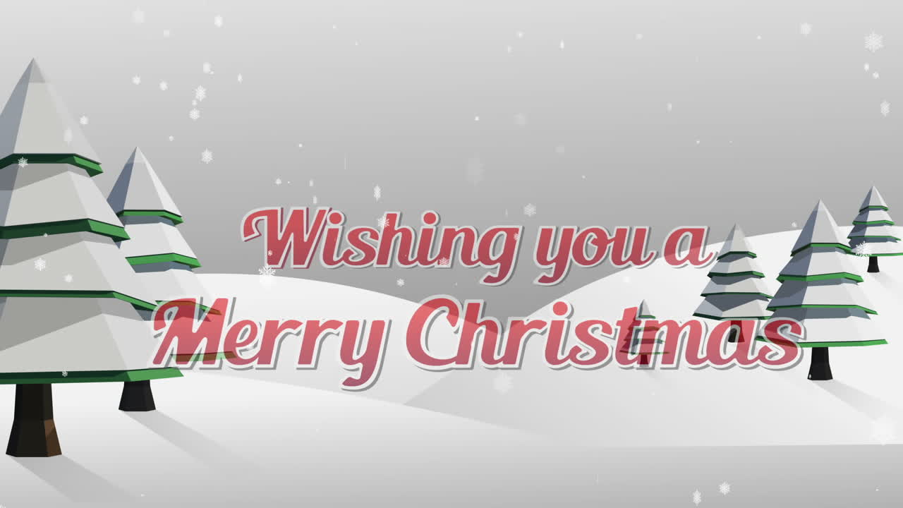 눈 인 풍경에 맞춰 크리스마스를 축하합니다.