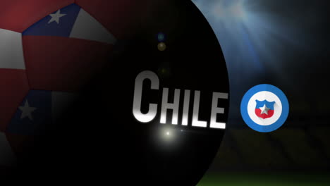 chile world cup 2014 animation with football