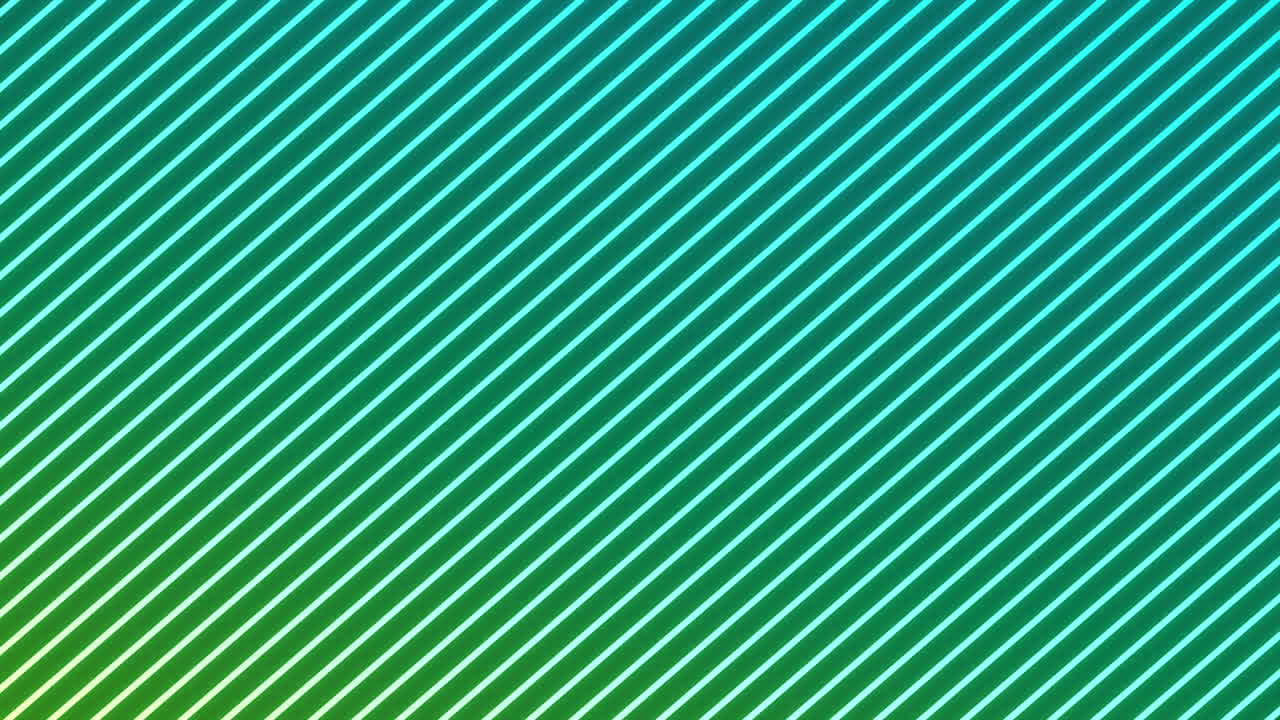 animación de líneas diagonales verdes de neón brillantes sobre un fondo negro