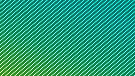 animación de líneas diagonales verdes de neón brillantes sobre un fondo negro