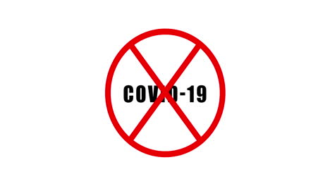 covid 19 pandemic animation white background coronavirus