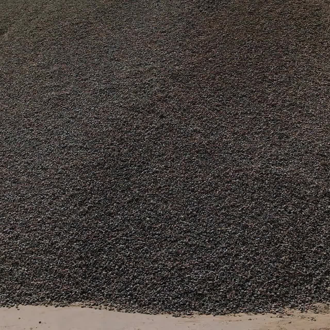 Crushed stone in mining plant