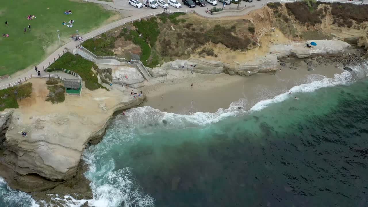 Aerial view of La Jolla Cove in southern California