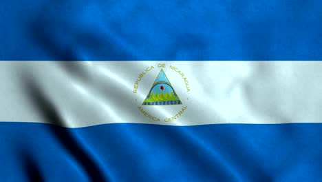 4k seamless loopable flag of nicaragua