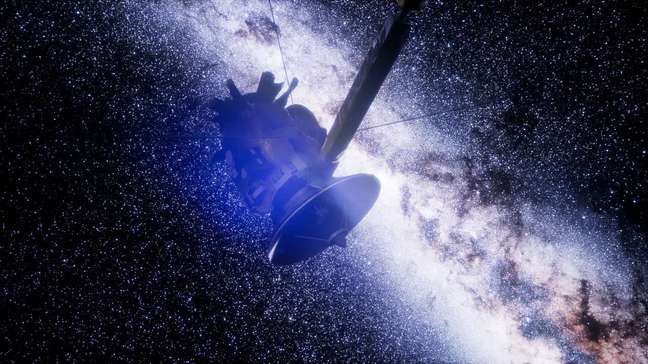 위성 카시니가 토성에 접근하고 있습니다.