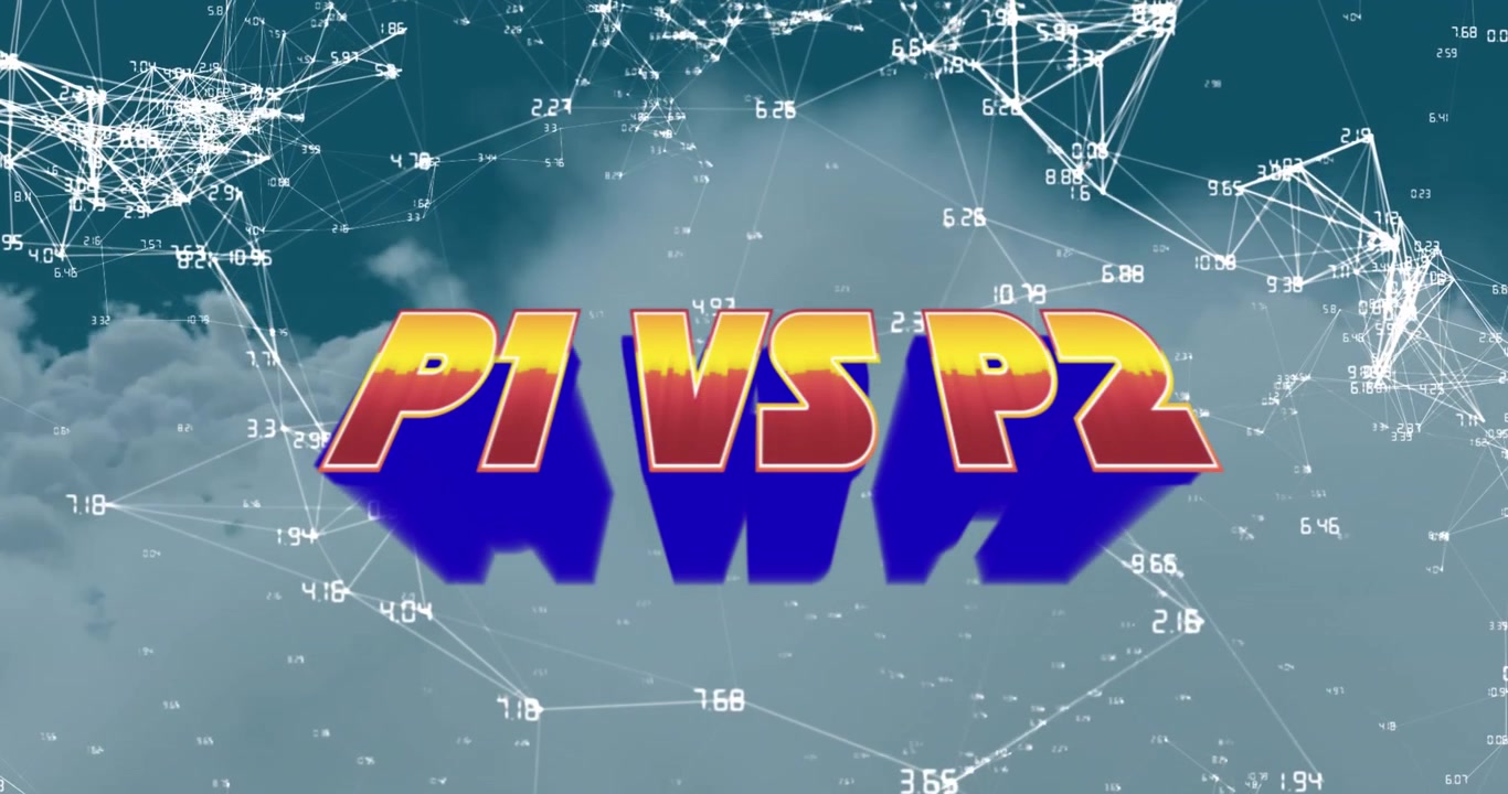 Start text and futuristic background