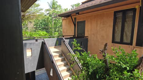 time-lapse of a resort balcony with plants