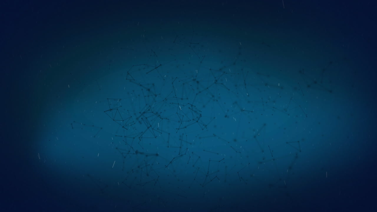 animación de las conexiones sobre fondo azul